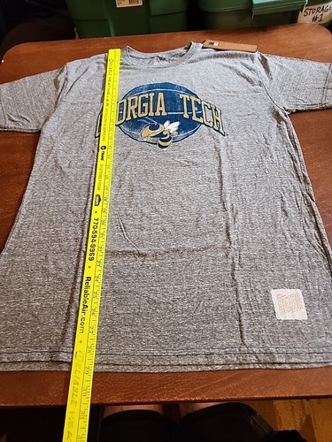 Georgia Tech Yellow Jackets Men's LARGE S/S Gray Graphic T-Shirt NWT. SB4 - Picture 8 of 10