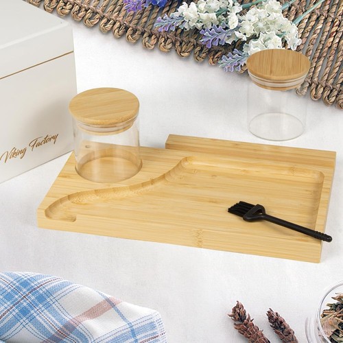 Elegant 11" Bamboo Box with Combination Lock - Ideal for Makeup & Essentials - Picture 6 of 8