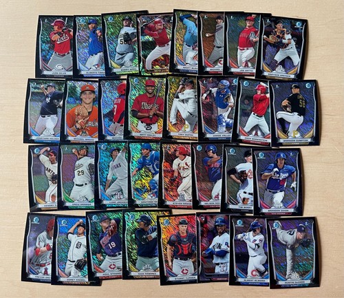 2014 Bowman Chrome Baseball Mini Black Shimmer Partial Set 243 Cards 74 Percent - Picture 8 of 10