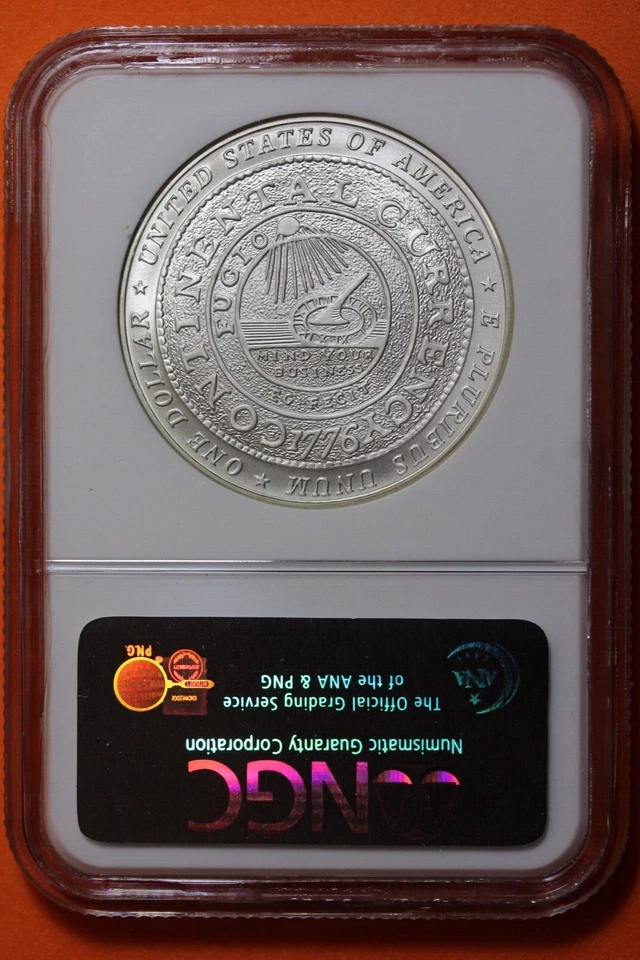2006 NGC MS70 Ben Franklin Founding Father Modern Silver Commemorative #B38598 - Image 2 of 2