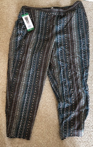 NEW! Jessica Simpson Cameren Geo Fusion pull on lightweight pants  SZ XL - Picture 5 of 8
