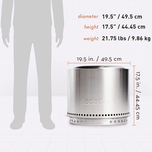 Solo Stove Bonfire 2.0 with Stand, Smokeless Fire Pit | Wood Burning Fireplaces - Picture 8 of 9