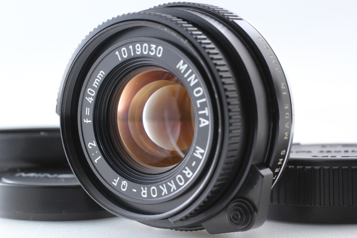 KONICA MINOLTA - 【なるきん】MINOLTA CLE + M-ROKKOR-QF 40mm Near MINT Hood] Minolta M Rokkor-QF 40mm f/2 Lens Leica M