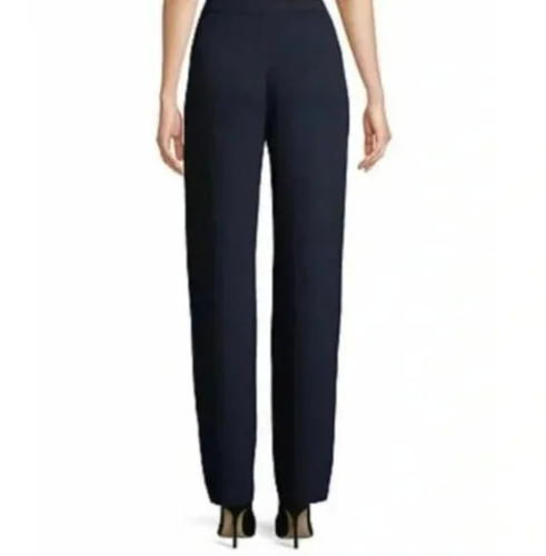 St. John Women's Santiago Black Knit Wide Leg Pants - Picture 3 of 8