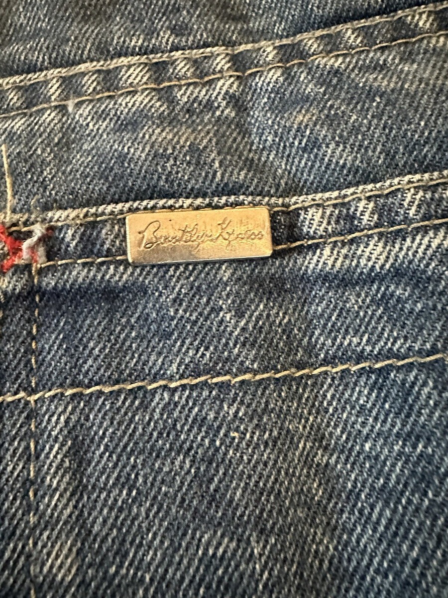 Vtg Brooklyn Xpress Jean Shorts Y2K Baggy Wide Leg Jorts