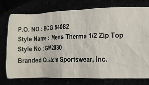 COLLEGE OF WILLIAM & MARY NIKE GOLF THERMA 1/2 ZIP TOP PULLOVER BLACK GRIFFIN - Picture 9 of 9
