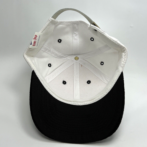 Otto Black White Baseball Cap Hat Adjustable Buckle One Size - Picture 6 of 9