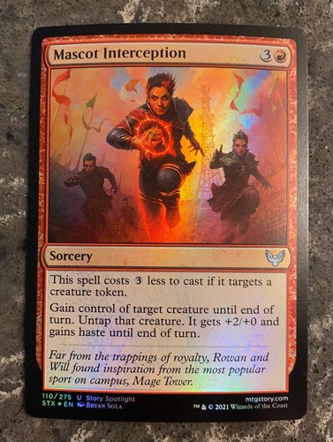 MTG Mascot Interception Strixhaven: School of Mages 110/275 Foil Uncommon - Picture 1 of 2