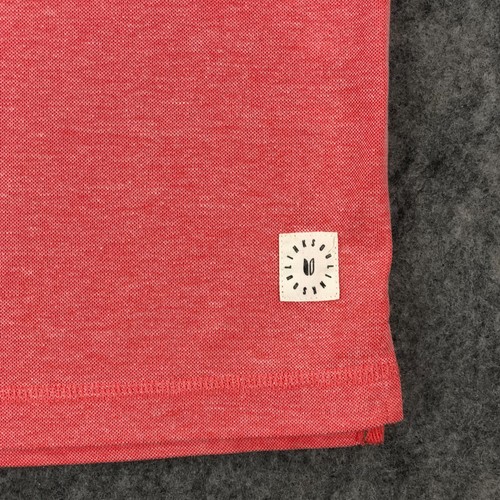 Linksoul Mens Golf Polo Shirt XL Salmon Pink Tempus Fugit Short Sleeve Stretch - Picture 7 of 13