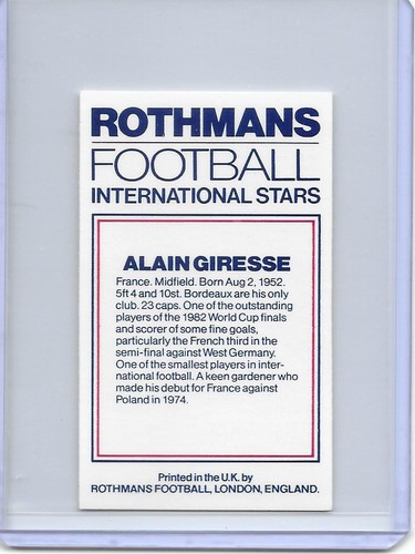 1984 Rothmans Football International Stars: Maradona, Rossi, Platini, Socrates - Picture 42 of 102
