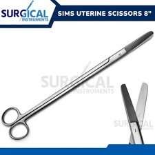 Sims Scissors Straight 8" Surgical Gynecology Instruments German Grade