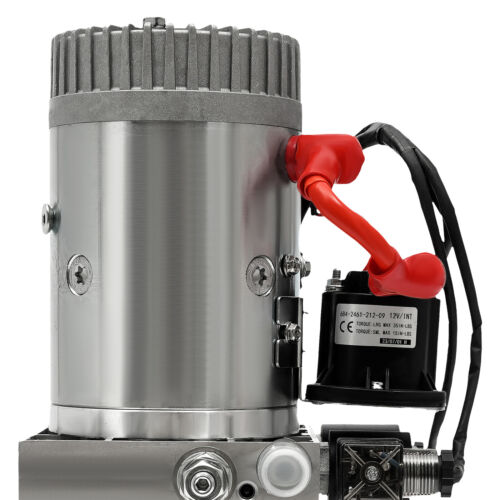 Paquete de unidad de potencia hidráulica eléctrica de doble acción de 3 cuartos de galón de CC de 12 V 4 L - Imagen 4 de 17