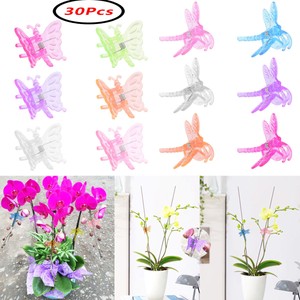 50Pcs Plant Support Garden Flower Orchid Clips Vines Grow Upright Clip Set New