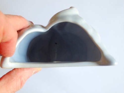 Vintage C1950s Pale Blue China Swan Wall Pocket Vase Phillip Clappison? - Picture 4 of 4