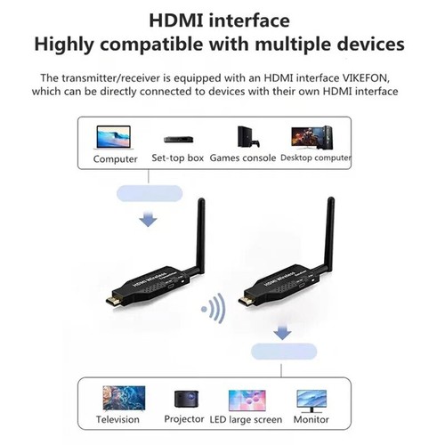 50M Wireless Video Transmitter Receiver HDMI-Compatible Extender TV Stick Screen - Picture 22 of 26
