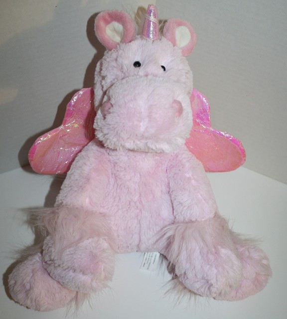 pink fluffy unicorn toy