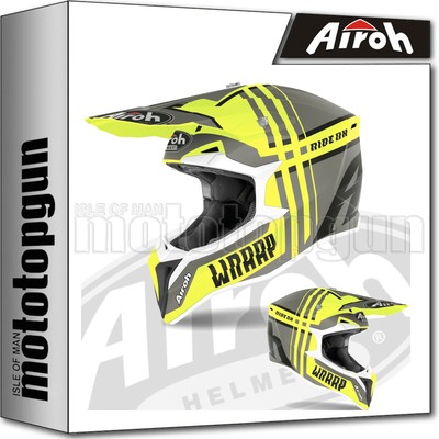 AIROH WR11 CASCO MOTO CROSS NERO MATTO WRAAP COLOR M