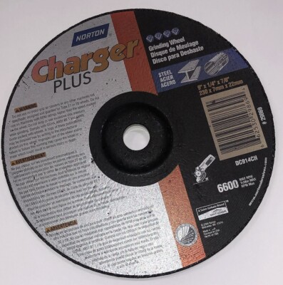 20 NORTON Charger 4-1//2/" x 1//8/" x 7//8/" Grinding Wheel Discs Stainless 78248 USA