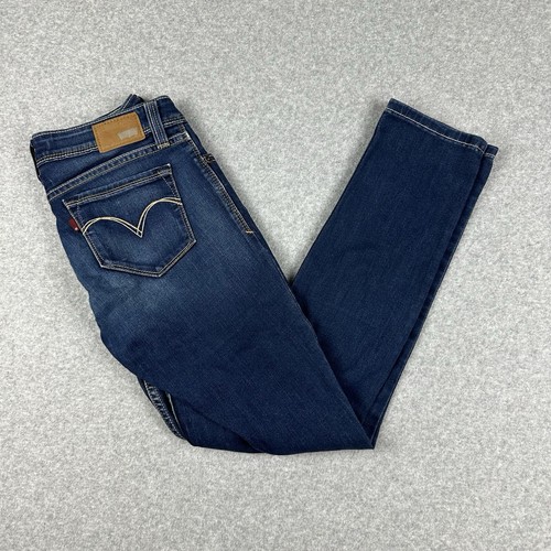 Levis Bold Curve Low Rise Skinny Women's Denim Jeans Size 27 W28 " Blue Stretch - Picture 4 of 15