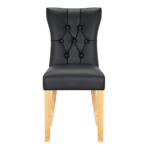 2/4x Faux Leather Dining Chairs High Back Padded Seat Kitchen Dining Room Chair - Picture 22 of 24