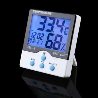 HTC LCD Indoor/Outdoor Thermometer Hygrometer Temperature Humidity Meter UK SELLER