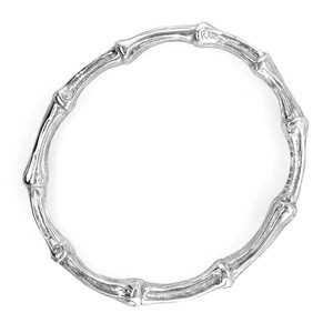 TIFFANY-amp-Co-BRACELET-Sterling-Silver-925-Bamboo-Bangle-Designer-Estate-Jewelry