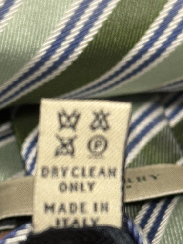 VINTAGE Burberry Men's Green With Stripes - Picture 7 of 7