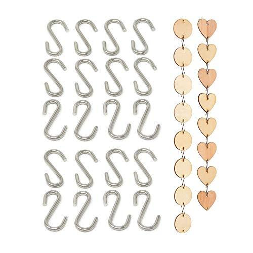 100PCS Mini S Hooks Metal S Shaped Wire Hooks Hanging Hooks Connectors for - Bild 4 von 7