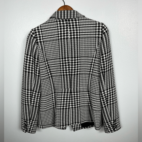 White House Black Market Plaid Tweed Blazer - Picture 5 of 7