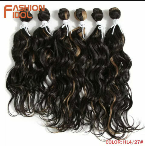 Synthetic wavy weave hair. 6pcs/pack. 2x 16,18,20 inches - Picture 8 of 10