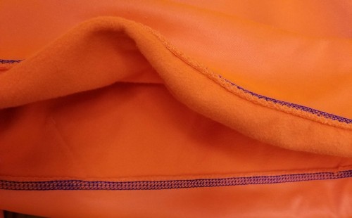 Fila Outline Logo Orange Pocket Fleece Youth Medium Pullover Hoodie Sweatshirt - Picture 11 of 11