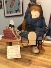 Lizzie High Doll Bridget Bowman Girl Tying Her Shoes on Bench Cat Tag 1987
