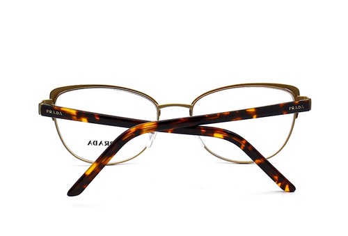 NEW PRADA PR 63XV 09B1O1 BORDEAUX/ GOLD DEMO LENS AUTHENTIC EYEGLASSES FRAME - Picture 8 of 15