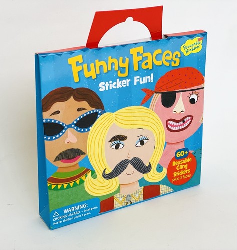 Peaceable Kingdom Sticker Fun! Lustige Gesichter wiederverwendbare Aufkleber Tasche NEU - Bild 1 von 3