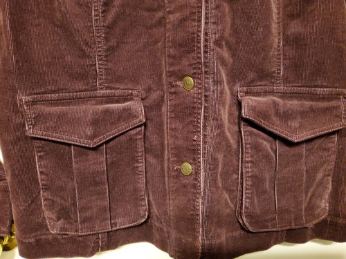 Eddie Bauer Cordjacke lila Knopfleiste Kragen Taschen Gr. XXL - Bild 2 von 5