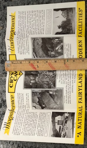 Vintage Souvenir Program 1960's Crystal Cave Allentown Reading Original Old - Picture 6 of 8