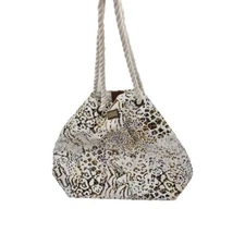 Sun 'N' Sand Tote Bag Gold Leopard Print W Coin Purse Inside