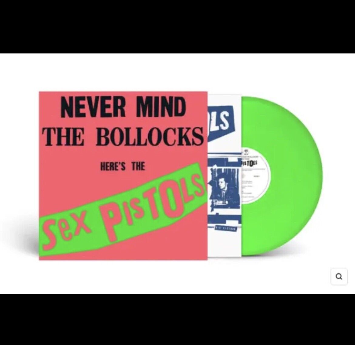 Sex Pistols Never Mind The Bollocks Neon Green Color Vinyl LP, Rocktober, NEW