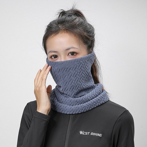 Invierno A prueba de viento Ciclismo Bufanda Jacquard Vellón Cara Bandana Gruesa Cuello Calentador - Imagen 14 de 23