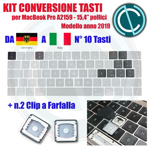 2019 macbook pro 13 Keyboard Conversion Keyboard Replacement Kit in Italian - Picture 8 of 10