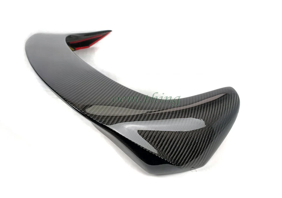 Carbon Fiber Fit For Volvo V40 Hatchback D Type Rear Roof Spoiler 2019 - Imagem 4 de 4