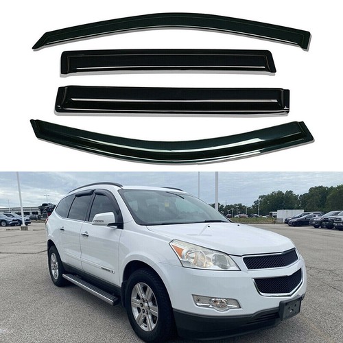 Fits for 2009-2017 Chevrolet Traverse Window Visors Vent Sun Rain Guards Shade - Picture 7 of 13