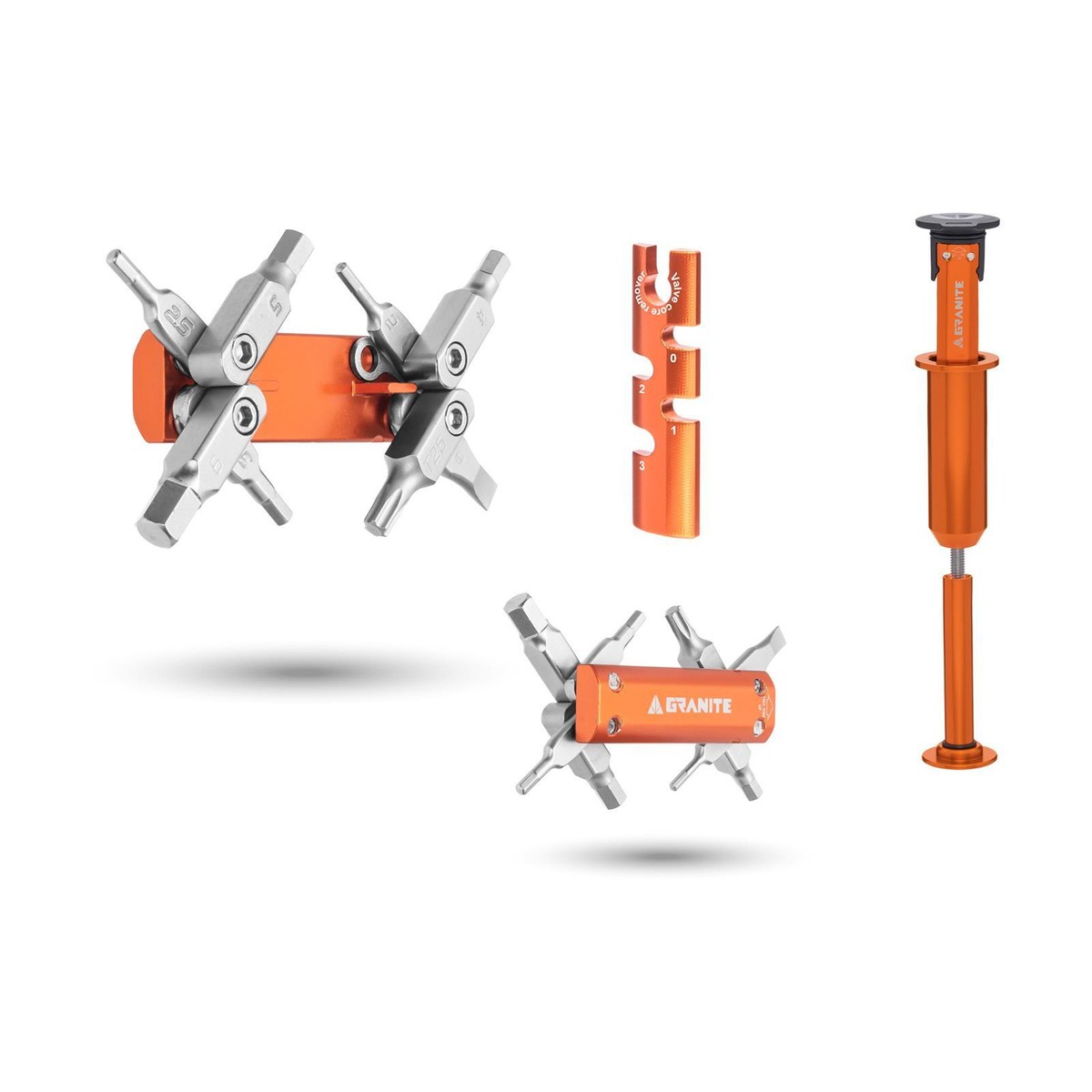 Granite STASH MTB Hidden Steerer Tube Multi-Tool Orange UK