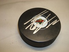 Thomas Vanek Signed Minnesota Wild Hockey Puck Autographed 1A