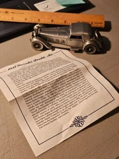 DANBURY MINT CLASSIC CARS OF THE WORLD 1:43 PEWTER 1931 DAIMLER DOUBLE-SIX + COA