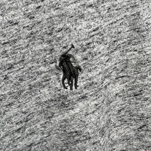 Polo Ralph Lauren T-Shirt Herren S meliert grau Langarm Pullover Pony Logo Tee - Bild 4 von 6