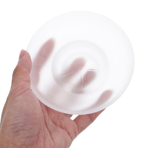 Soap Dish Round Frosted Glass Replacement Holder Soap Bar Bathroom Accessories - Picture 2 of 12