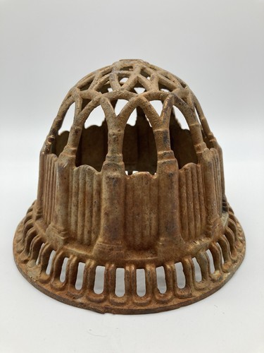 Antique Ornate Painted Cast Metal Twine String Holder Country Store Cottagecore - Picture 3 of 9