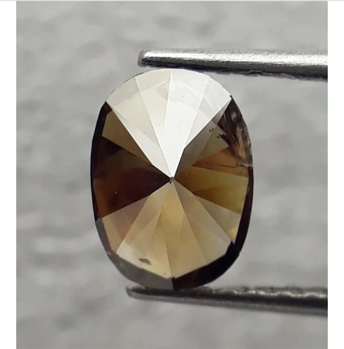 0.80 Ct, Natural Loose Diamond, Champagne Color,Fancy Oval Rose Cut Diamond,Ring - Picture 5 of 10