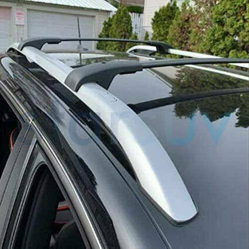 For Mercedes Benz GLK 2009-2015 Black Cross Bar Baggage Roof Rack Rail Carrier - Picture 4 of 10